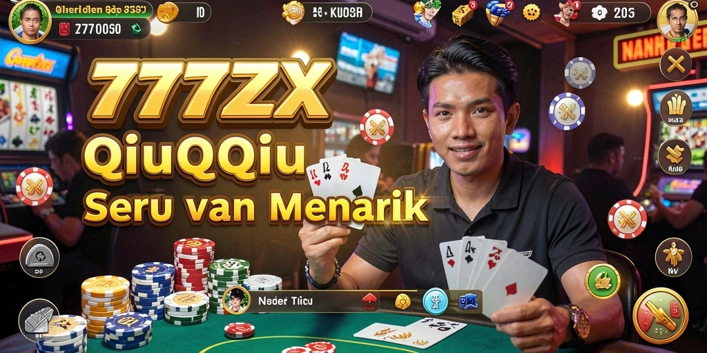 Screenshot gameplay 777ZX yang menampilkan serunya bermain QiuQiu.