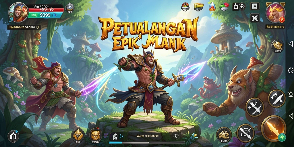 Tampilan gameplay <strong>9399</strong> yang mendebarkan dalam dunia petulangan.