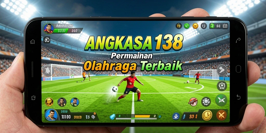 Tampilan gameplay seru di ANGKASA138 dengan aksi olahraga penuh semangat.