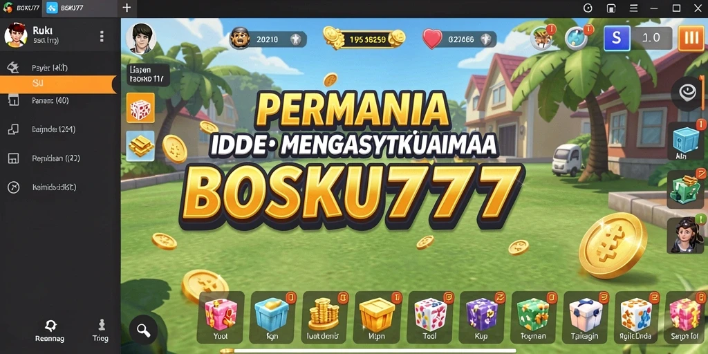 Menampilkan gameplay seru dalam BOSKU777 dengan elemen Idle yang menarik.