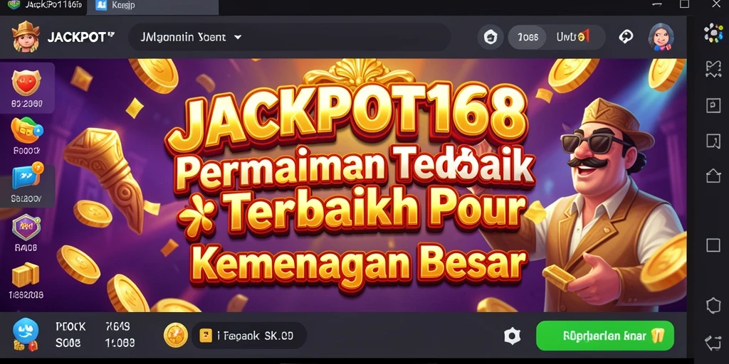 Tampilan gameplay menakjubkan dari JACKPOT168 dengan efek suara yang memukau.