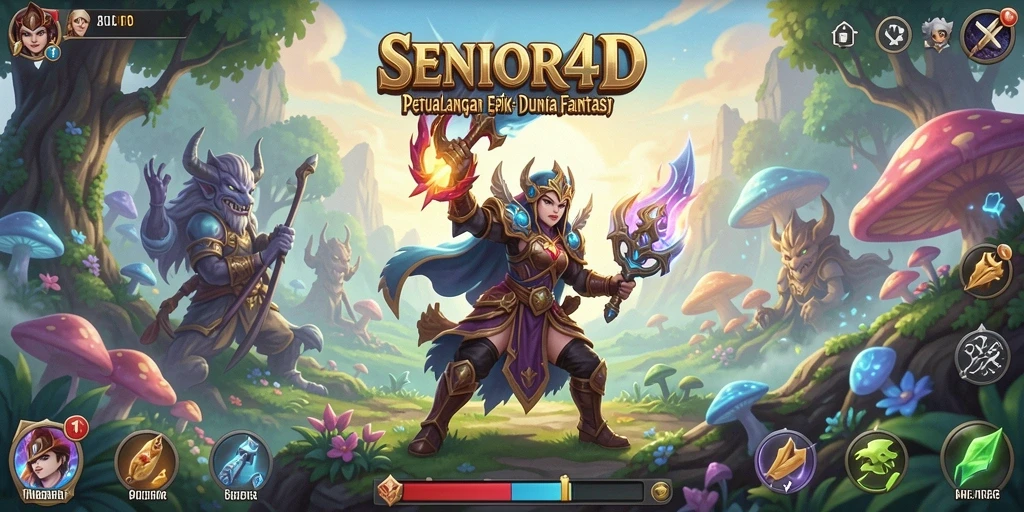 Tangkapan layar menampilkan aksi seru dalam pertarungan ARPG.
