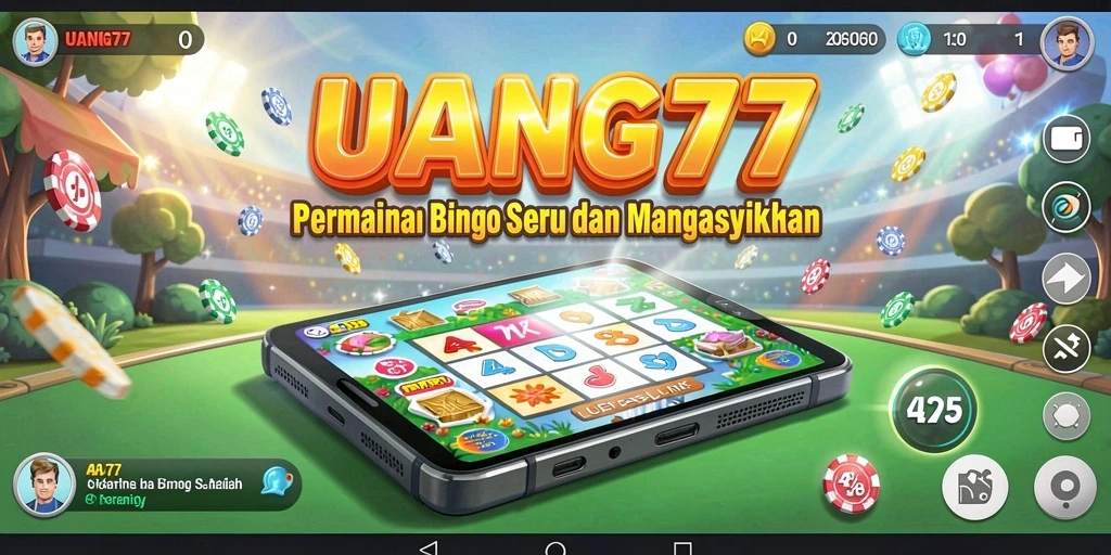 Screenshot UANG77 menampilkan pemain yang bersenang-senang dalam permainan Bingo.