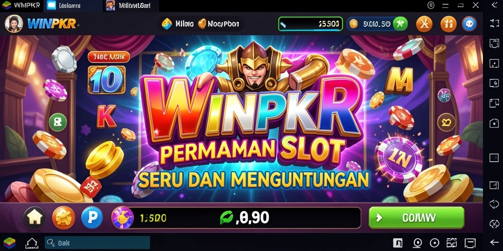 Screenshot gameplay WINPKR menampilkan pengalaman slot yang seru dan mendebarkan.