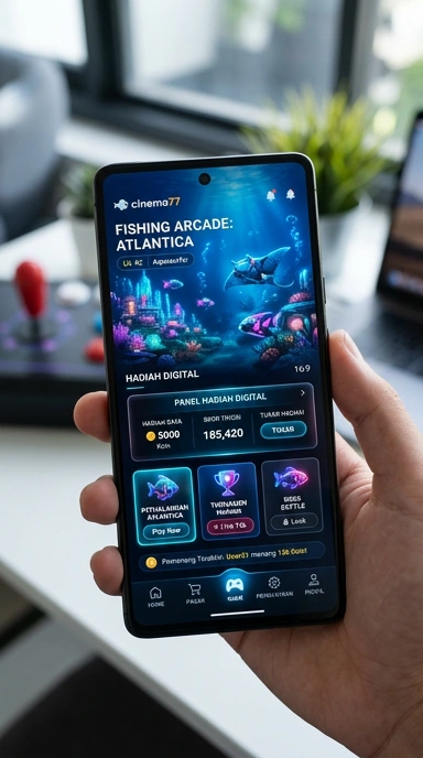 Screenshot aplikasi cinema77 menunjukkan koleksi aplikasi yang beragam dan terkini.